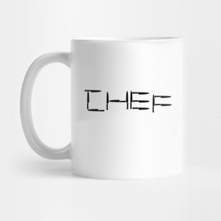 Chef Knife Typography Mug